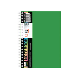 Блокнот А4 Апельсин АП-1501(Green) 40 листов, пружина сбоку Блокнот А4 Апельсин АП-1501(Green) 40 листов, пружина сбоку