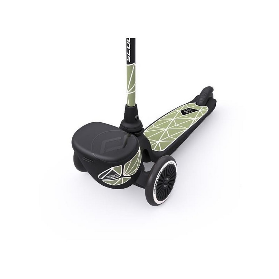 Самокат Highwaykick-2 Scoot and Ride SR-210201-GREENLINES, со светящимися колесами, зеленый