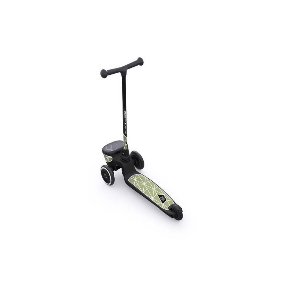 Самокат Highwaykick-2 Scoot and Ride SR-210201-GREENLINES, со светящимися колесами, зеленый