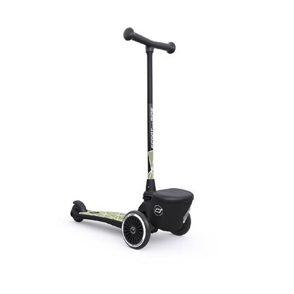 Самокат Highwaykick-2 Scoot and Ride SR-210201-GREENLINES, со светящимися колесами, зеленый
