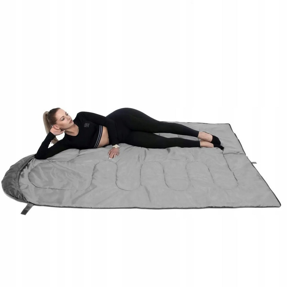 Спальний мішок (спальник) 2 в 1 Springos CS0043 Graphite/Grey
