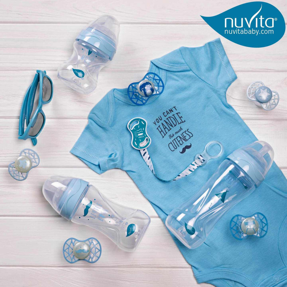 Пустышка Nuvita 7084 Air55 Cool ортодонтическая 6m+ 