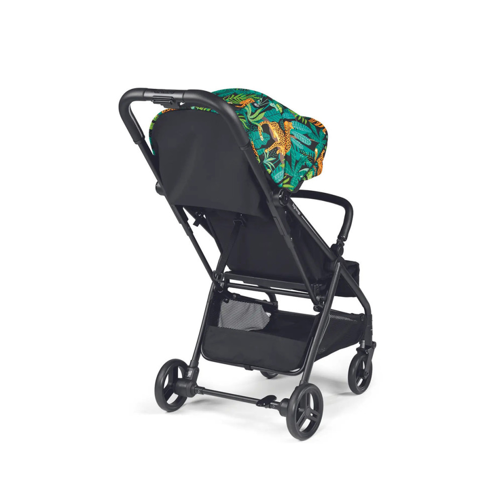 Коляска компактная Selfie Jaguars Peg-Perego IP2000000JL24RO01 черная с тропическим рисунком