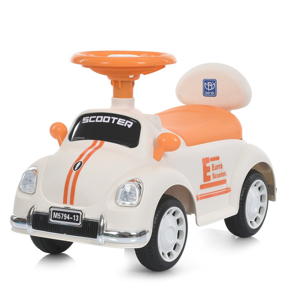 Детская каталка-толокар Bambi M 5794-13 бежевый, до 30 кг