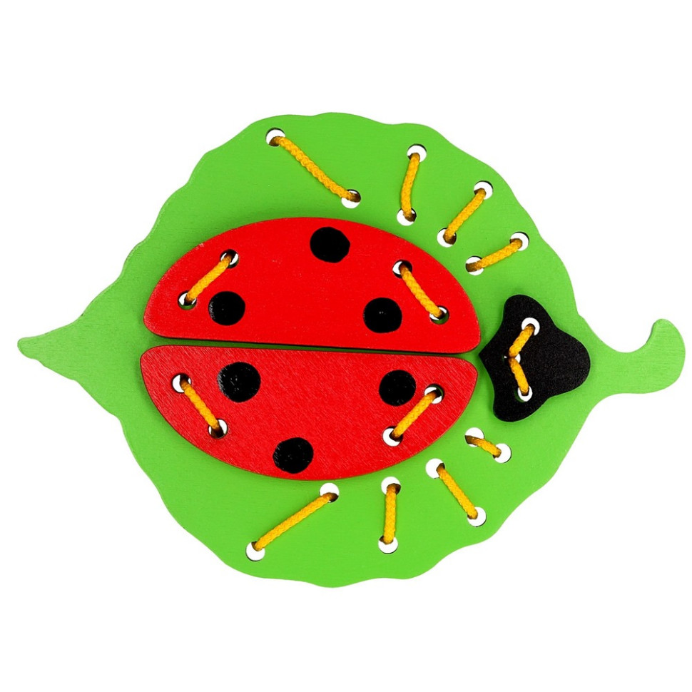 Детская деревянная шнуровка 