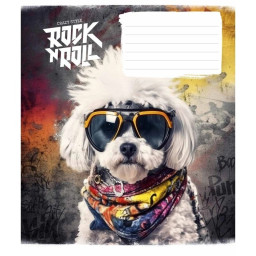 Тетрадь ученическая "Rock star" Школярик 012-3277L-5 в линию, 12 листов