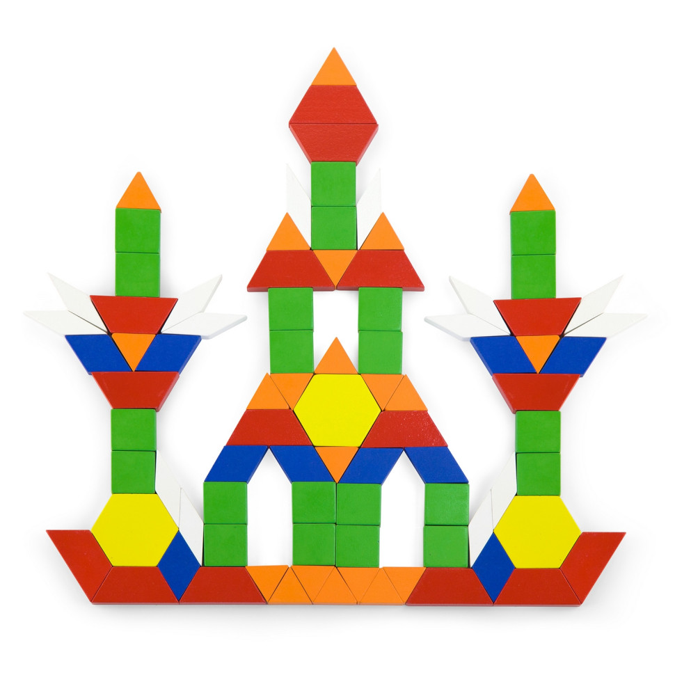 Игровой набор Цветная мозаика Viga Toys 50065, 250 элементов