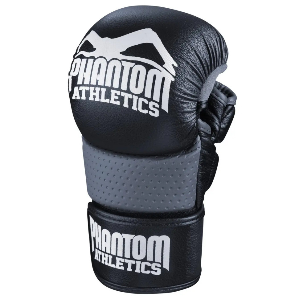 Перчатки для ММА RIOT Phantom PHMMAG1642-SM Black S/M (капа в подарок)