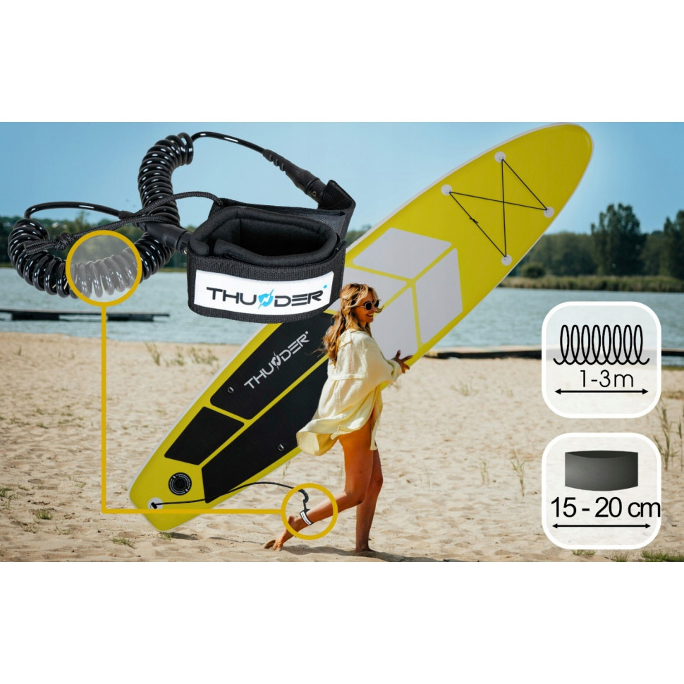 Надувная SUP доска Coast Thunder SUP-COAST-YELLOW с веслом Yellow 320 см