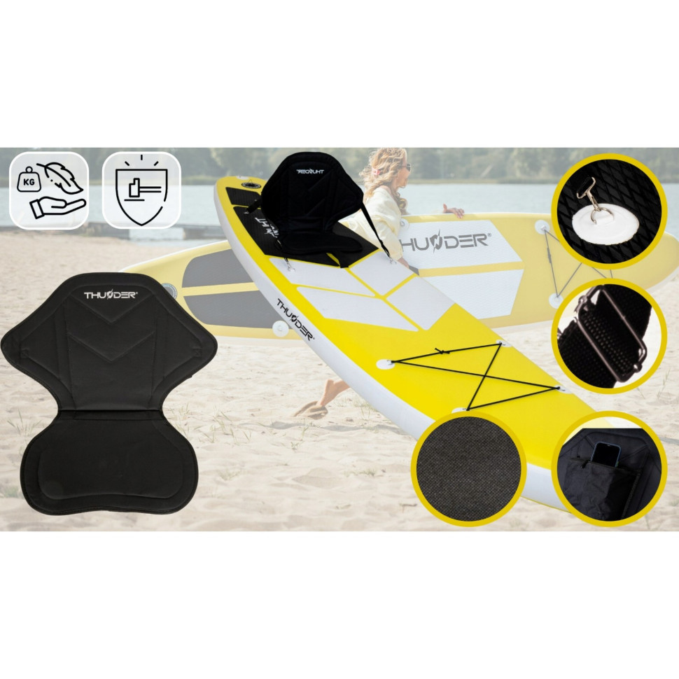 Надувная SUP доска Coast Thunder SUP-COAST-YELLOW с веслом Yellow 320 см
