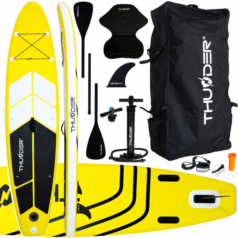 Надувная SUP доска Coast Thunder SUP-COAST-YELLOW с веслом Yellow 320 см