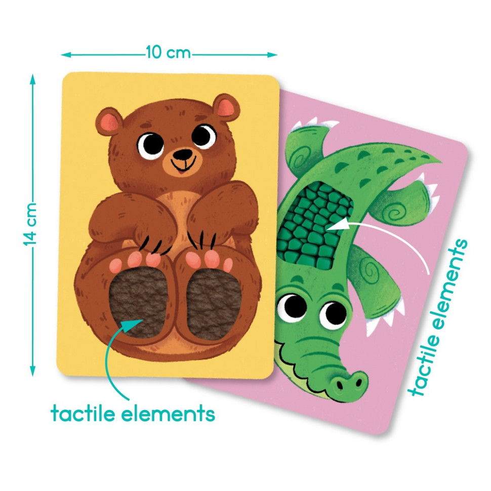 Набор карточек с тактильными элементами 