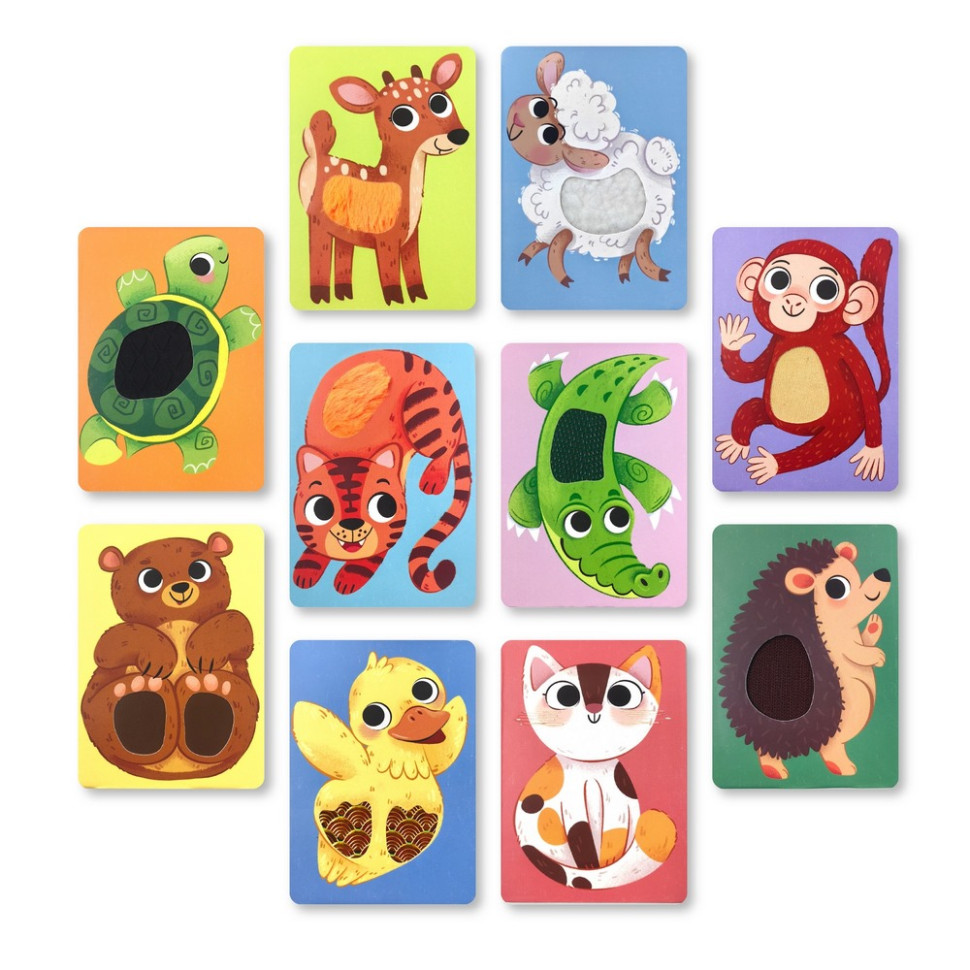 Набор карточек с тактильными элементами 