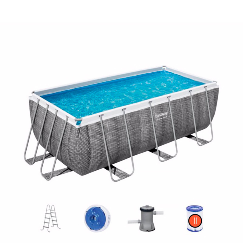 Каркасный бассейн Bestway 56722, 412х201х122 см, 8124 л