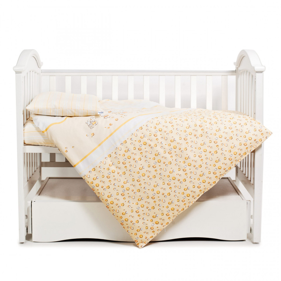 Детский постельный комплект Зайчики с полосками Twins 3051-C-023, 3 элемента