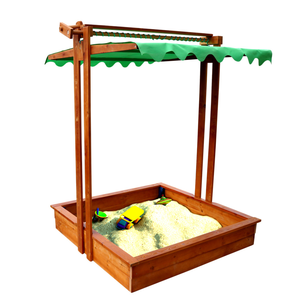 Песочница с крышкой SportBaby 145х145х180 см