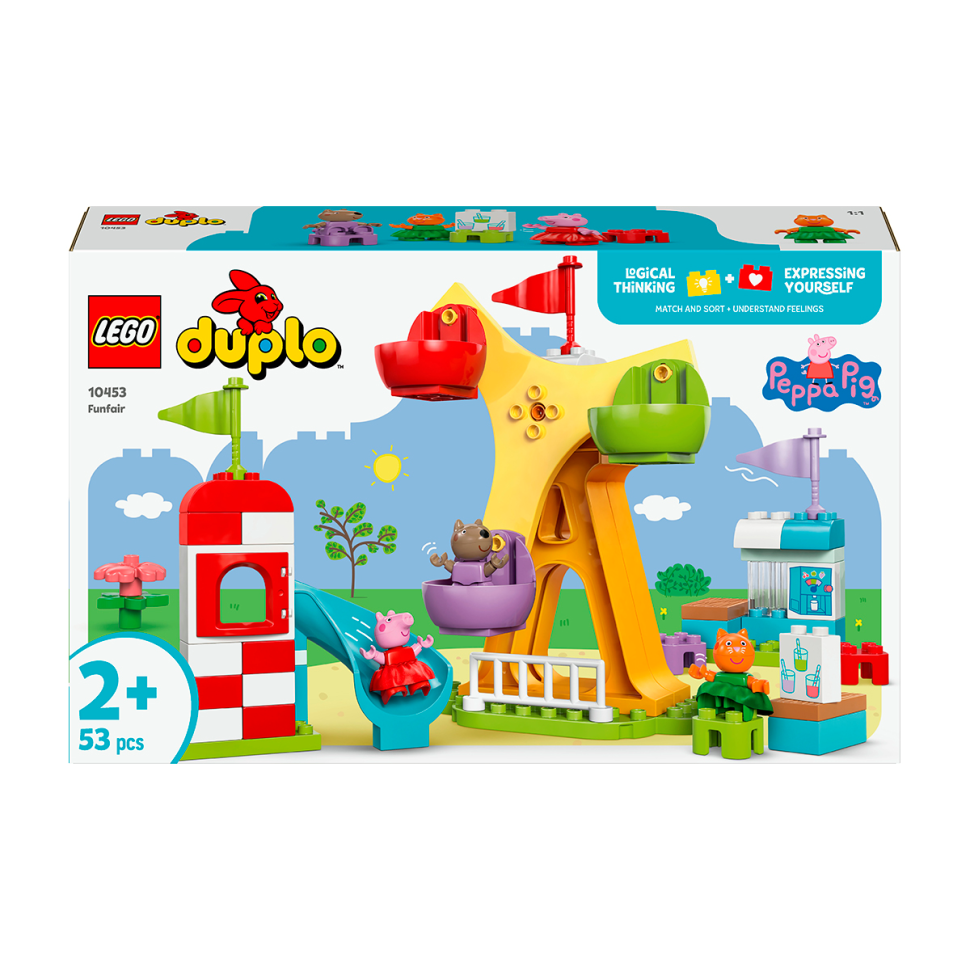 Конструктор DUPLO Свинка Пеппа Ярмарок розваг LEGO 10453, 53 деталі