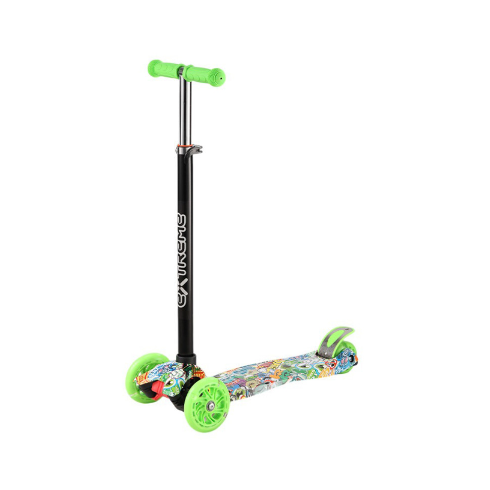 Самокат дитячий 3-х колісний Bambi SC25103(Green) колеса зі світлом