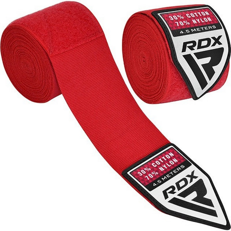 Бинты для бокса WX Professional Boxing Hand Wraps RDX Inc Limited HWX-RR+ Red 4,5 м