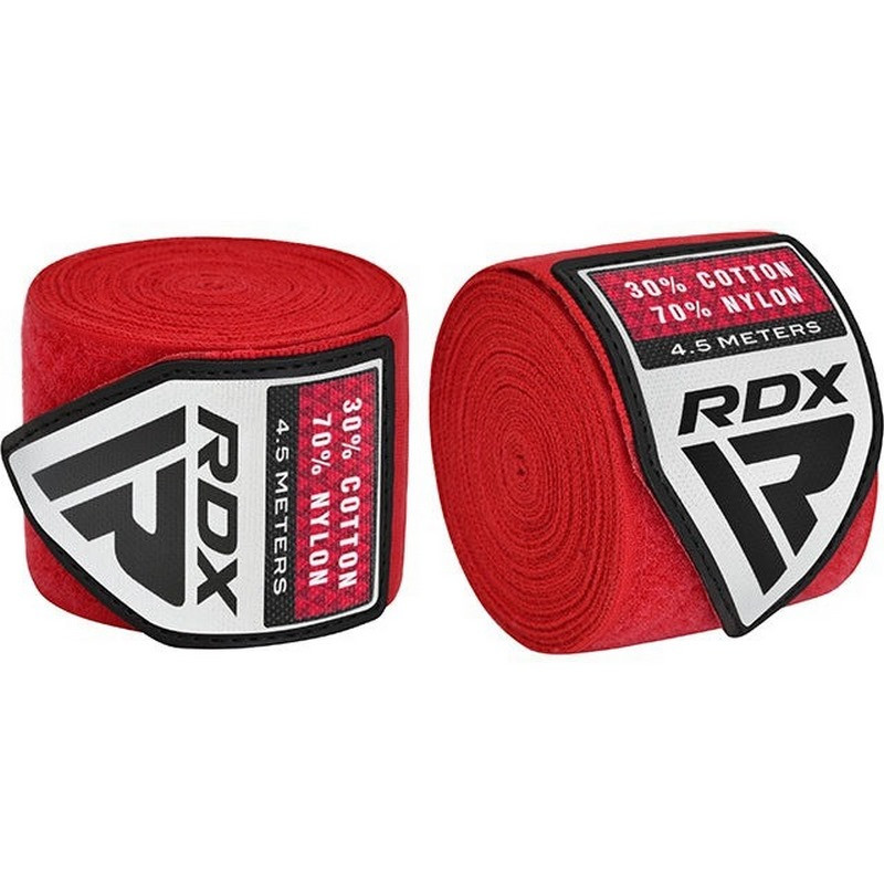 Бинты для бокса WX Professional Boxing Hand Wraps RDX Inc Limited HWX-RR+ Red 4,5 м