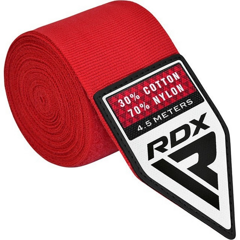 Бинты для бокса WX Professional Boxing Hand Wraps RDX Inc Limited HWX-RR+ Red 4,5 м