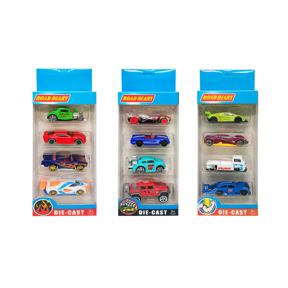Набір металевих машинок A-Toys 698-04S у коробці 4шт