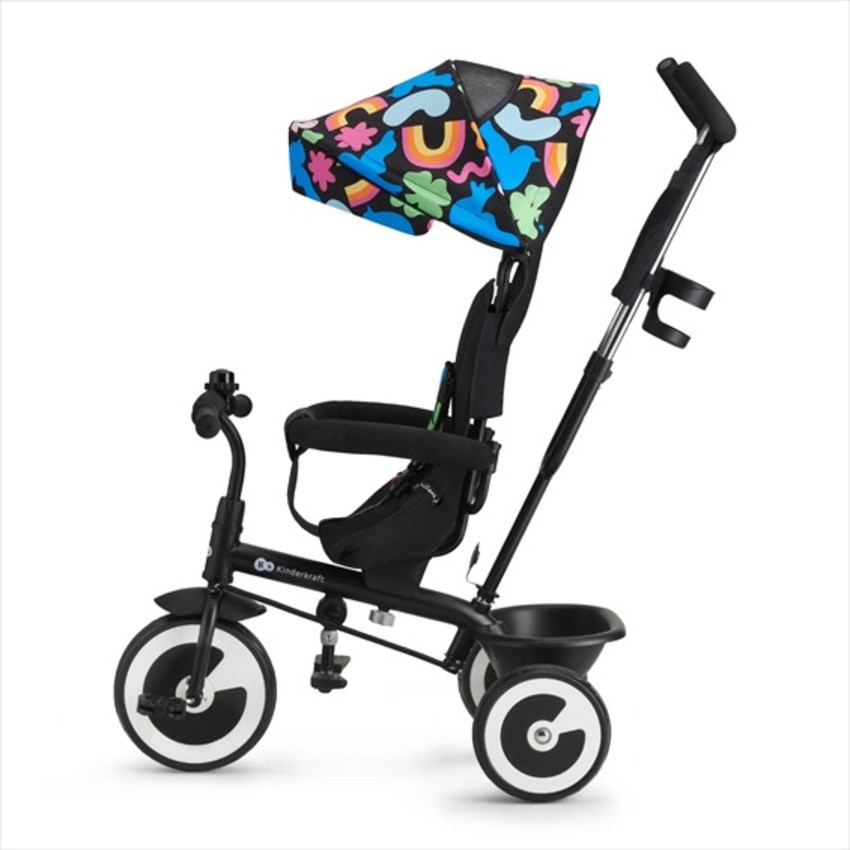 Триколісний велосипед Aston Kinderkraft KRASTO00HAP0000 чорний з малюнком