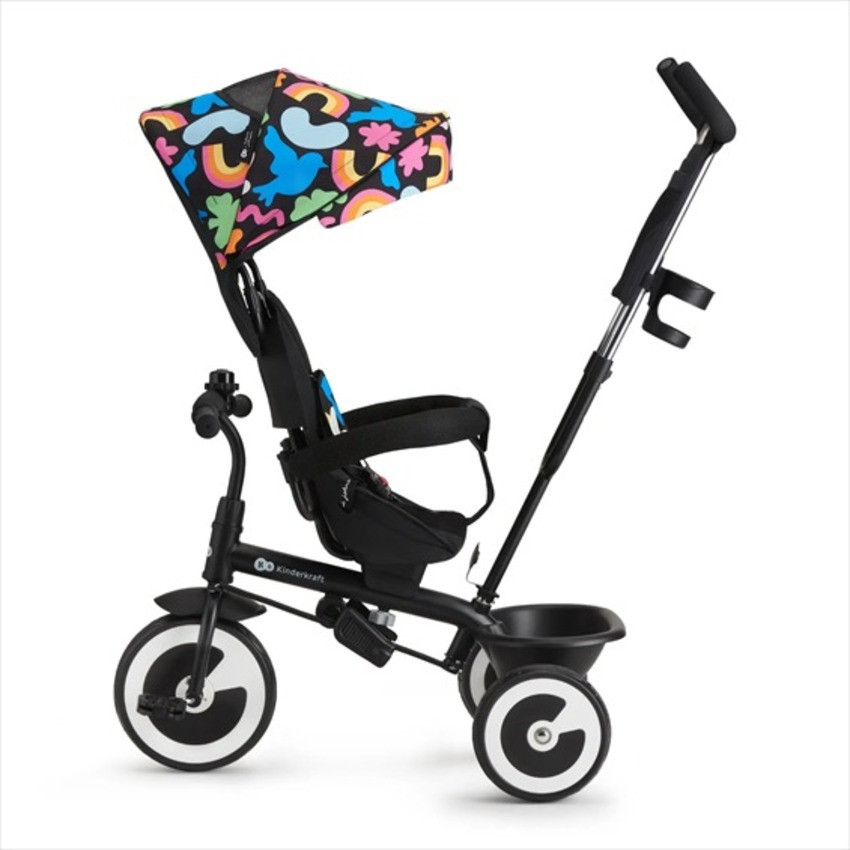Триколісний велосипед Aston Kinderkraft KRASTO00HAP0000 чорний з малюнком