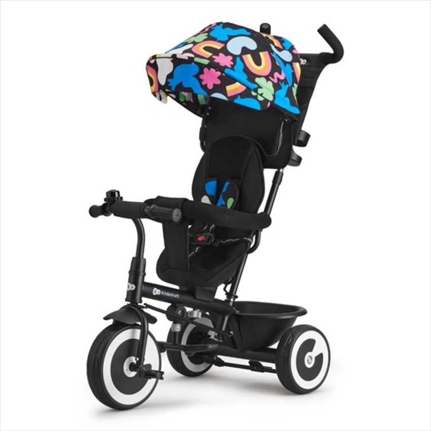 Триколісний велосипед Aston Kinderkraft KRASTO00HAP0000 чорний з малюнком