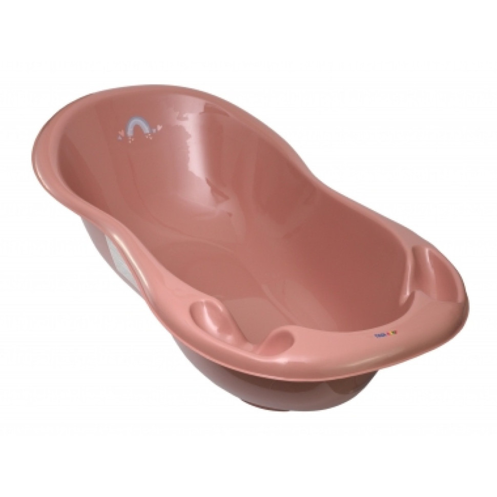 Ванночка для дітей Метео Tega Baby ME-005-123 зі зливом, пудровий 102 см
