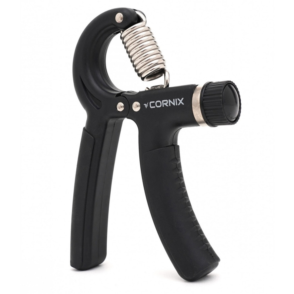 Эспандер кистевой с регулируемой нагрузкой Cornix XR-0145, 5-60 кг, Black