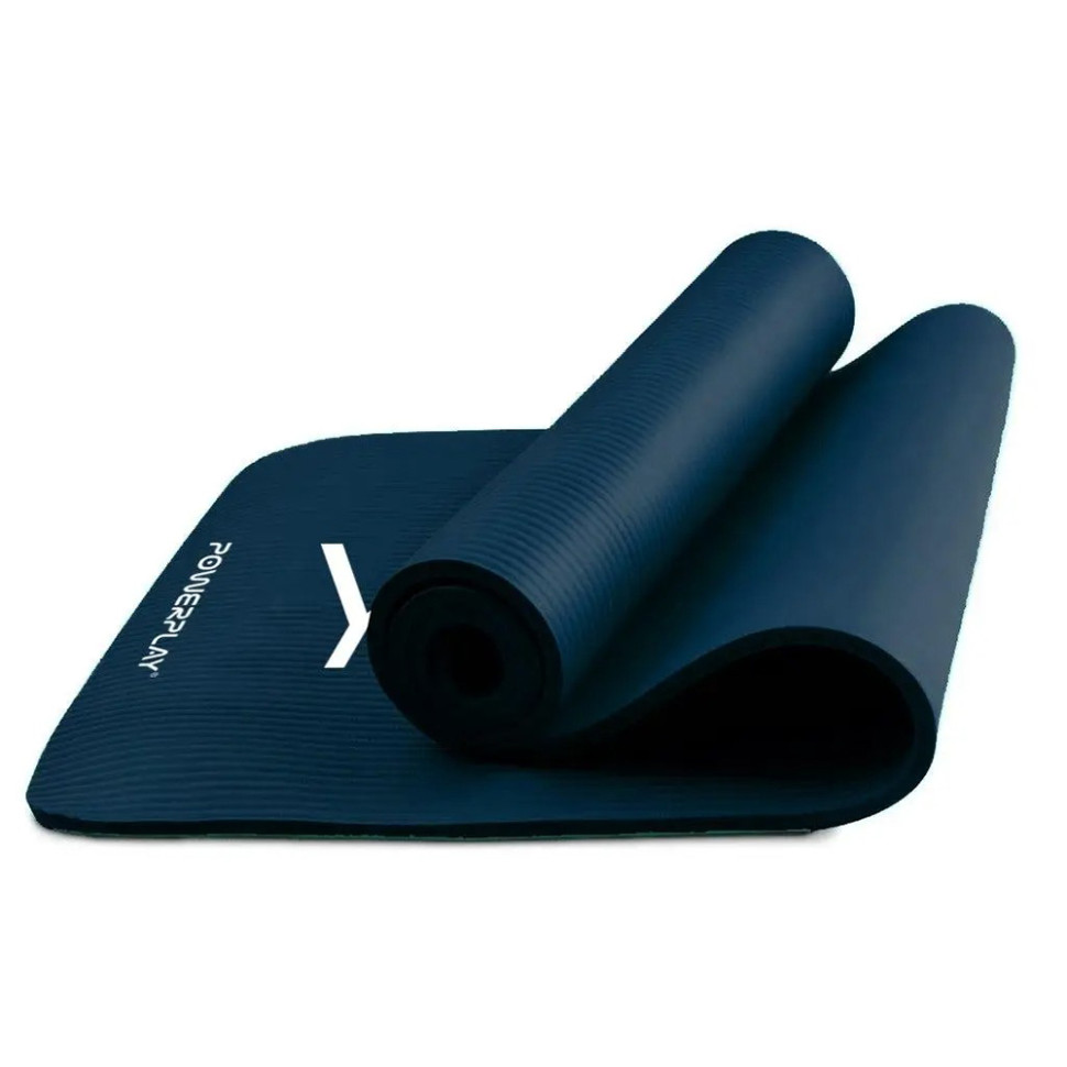 Килимок для йоги та фітнесу NBR PERFORMANCE MAT PowerPlay PP_4151_Blue_1,2cm, (183x61x1.2 см), Синій