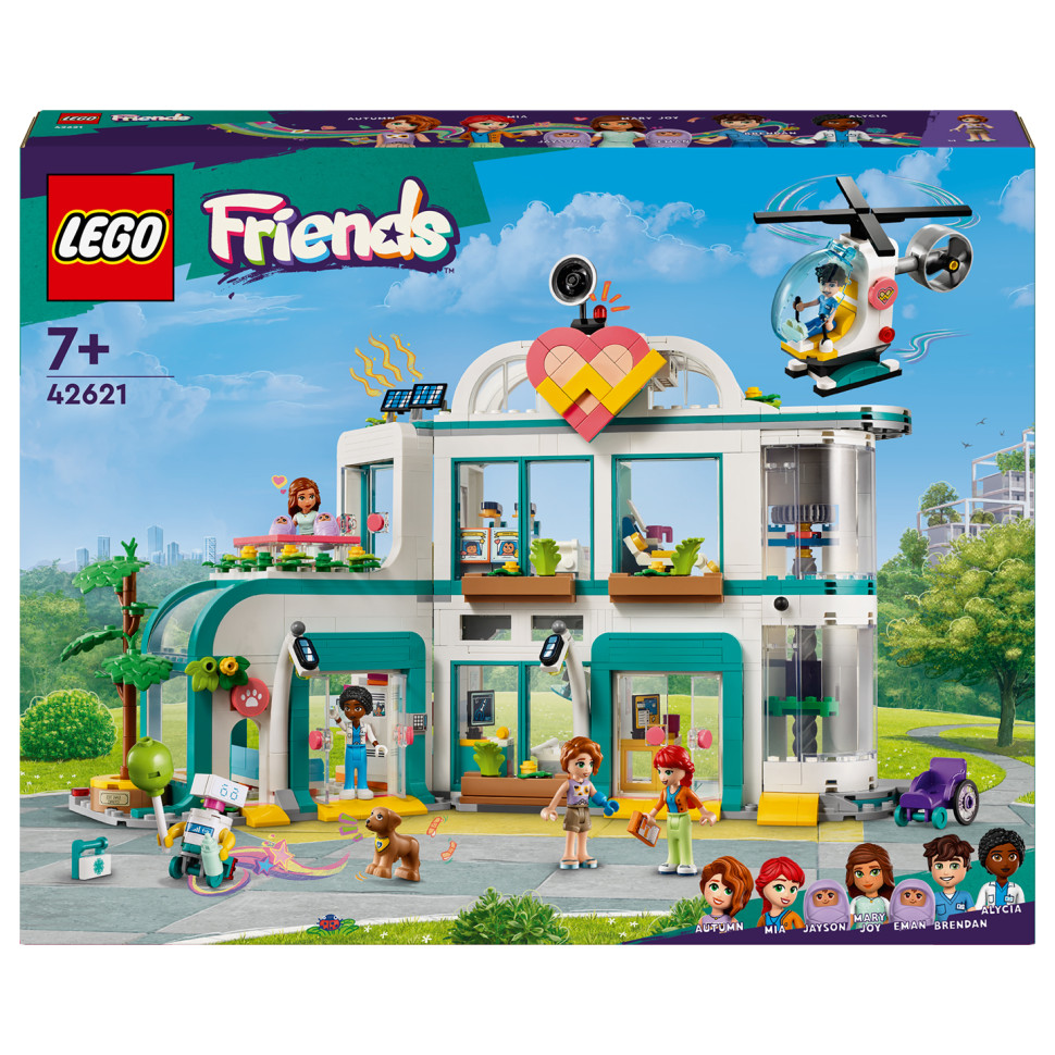 Конструктор Больница в Хартлейк-Сити LEGO Friends 42621, 1045 деталей 