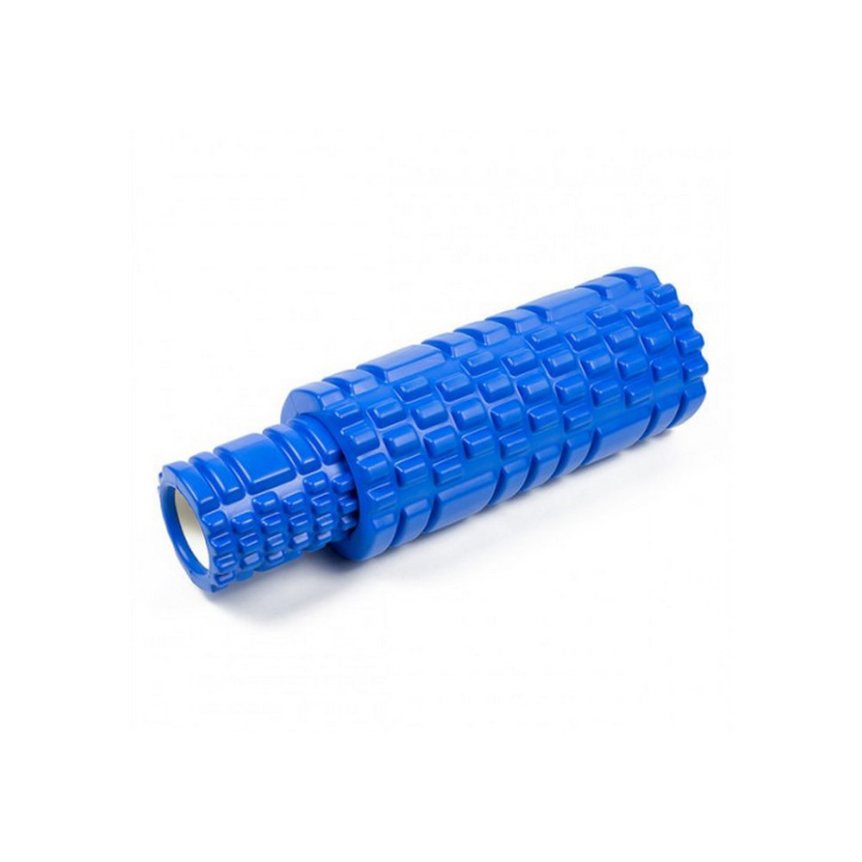 Масажний ролик Grid Roller Double EasyFit EF-7737-3-Bl 33 см, Синій