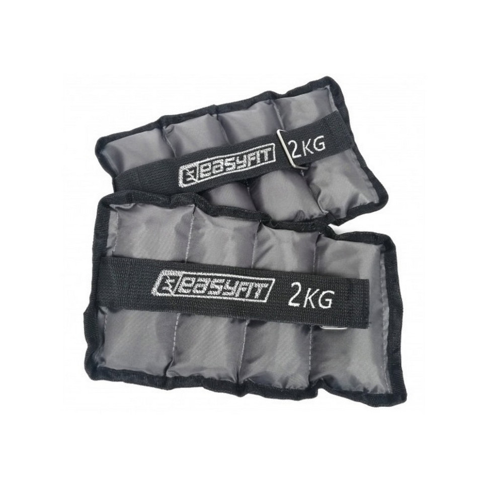 Утяжелители для ног и рук с металлом Metal EasyFit EF-AWTМ-200, 2 кг (пара)