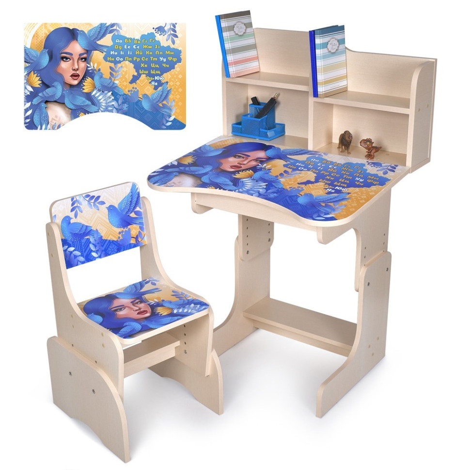 Детская Парта Bambi N 2071-5-2 дерево,  со стульчиком