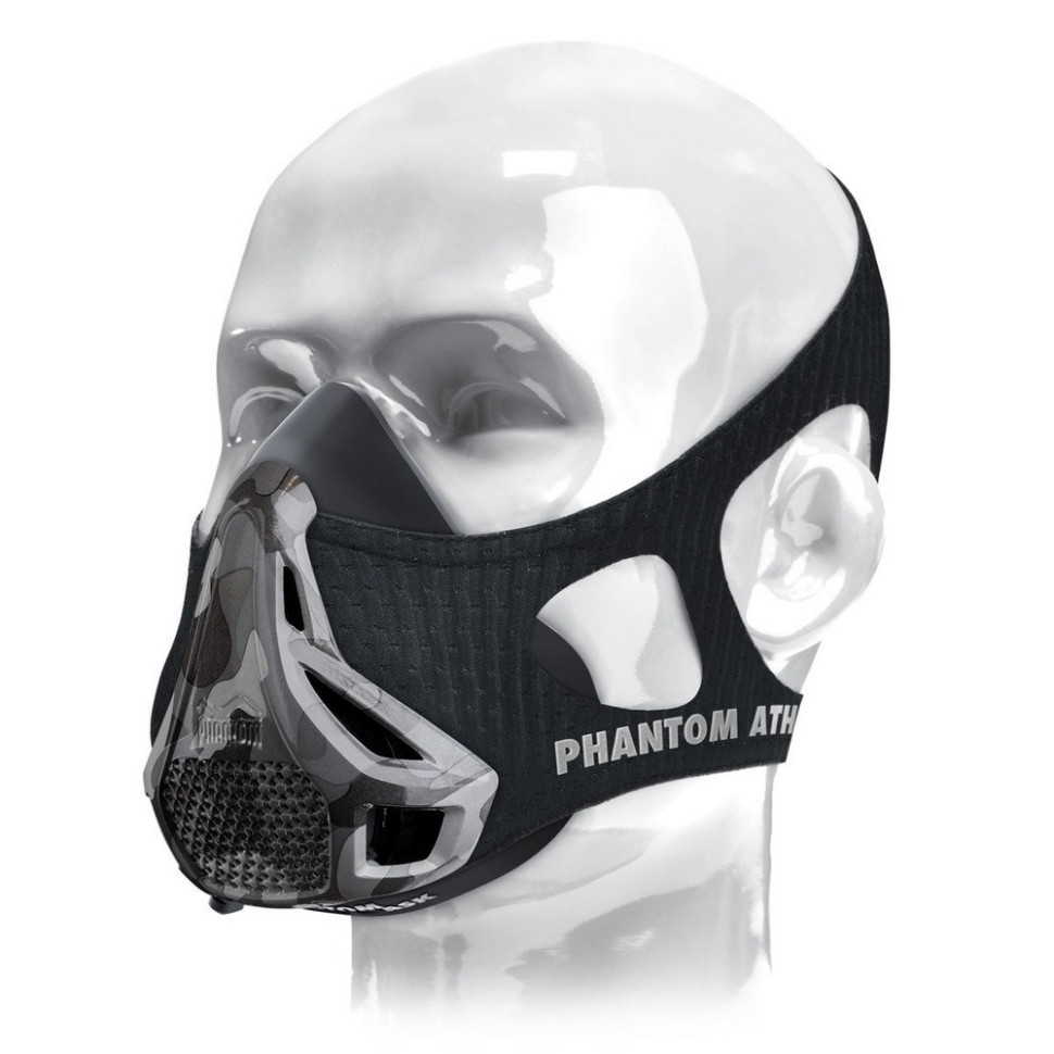 Маска для тренировки дыхания Training Mask Phantom PHMASK1011-S, Camo, S