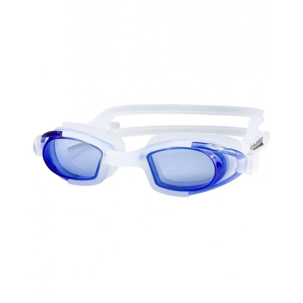 Очки для плавания MAREA JR Aqua Speed 014-61 белый, голубой, OSFM