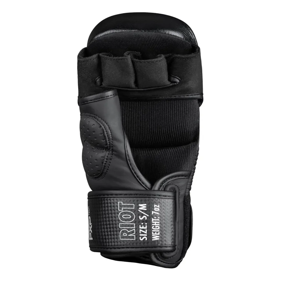 Рукавиці для ММА RIOT Pro Phantom PHMMAG2531-LXL Black L/XL (капа в подарунок)