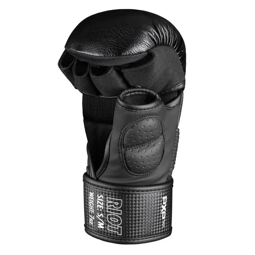 Рукавиці для ММА RIOT Pro Phantom PHMMAG2531-LXL Black L/XL (капа в подарунок)