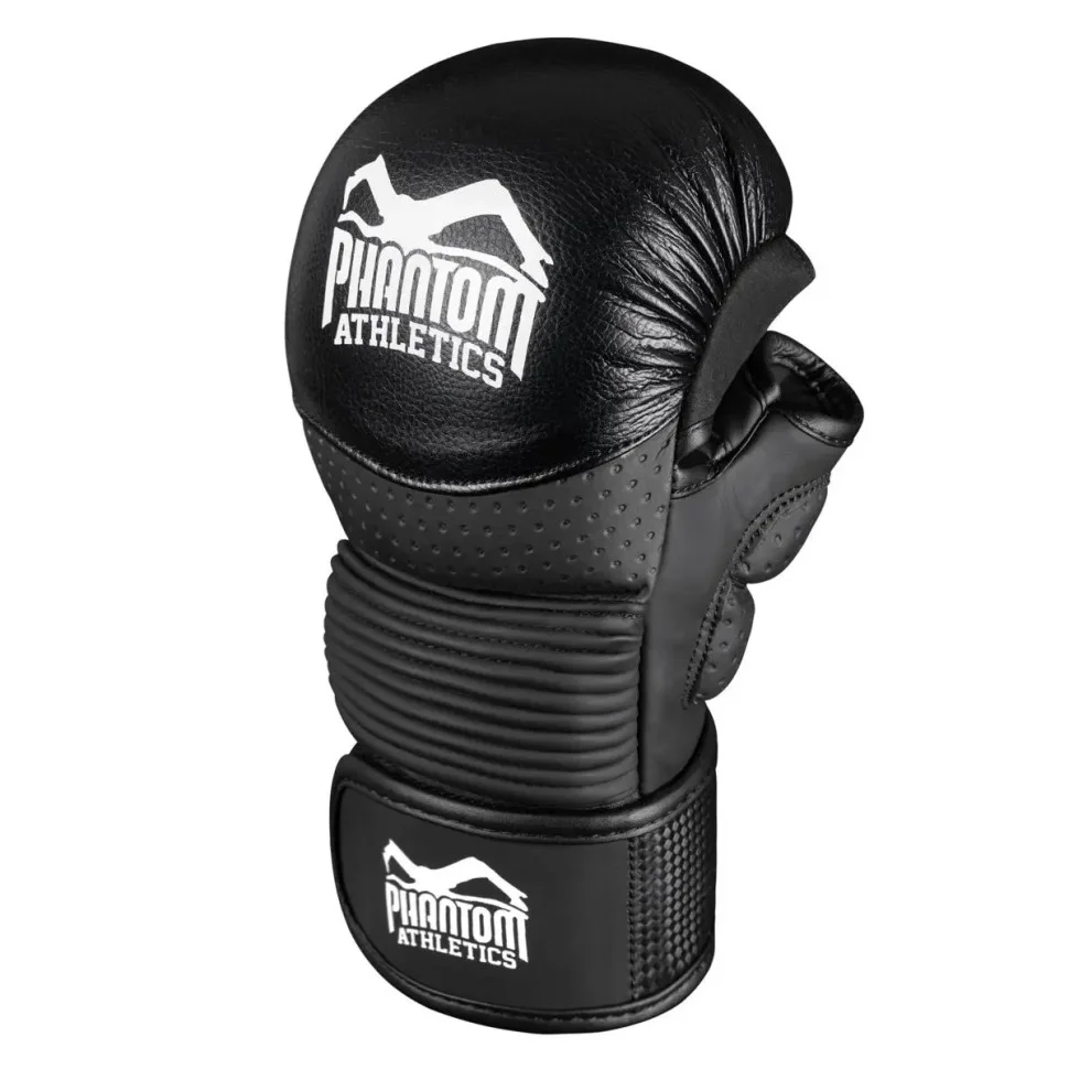 Рукавиці для ММА RIOT Pro Phantom PHMMAG2531-LXL Black L/XL (капа в подарунок)