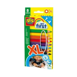 Набір КОЛЬОРОВИХ ОЛІВЦІВ серії "My first" SES Creative 14416, 8 кольорів
