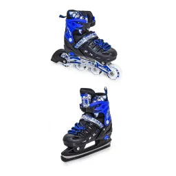 Детские ролики-коньки 2 в 1 Scale Sports 614500120-M Blue/Black, размер 34-37