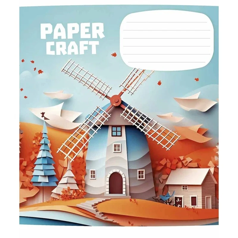 Тетрадь ученическая «Paper craft» Школярик 012-3354K-3 в клеточку, 12 листов