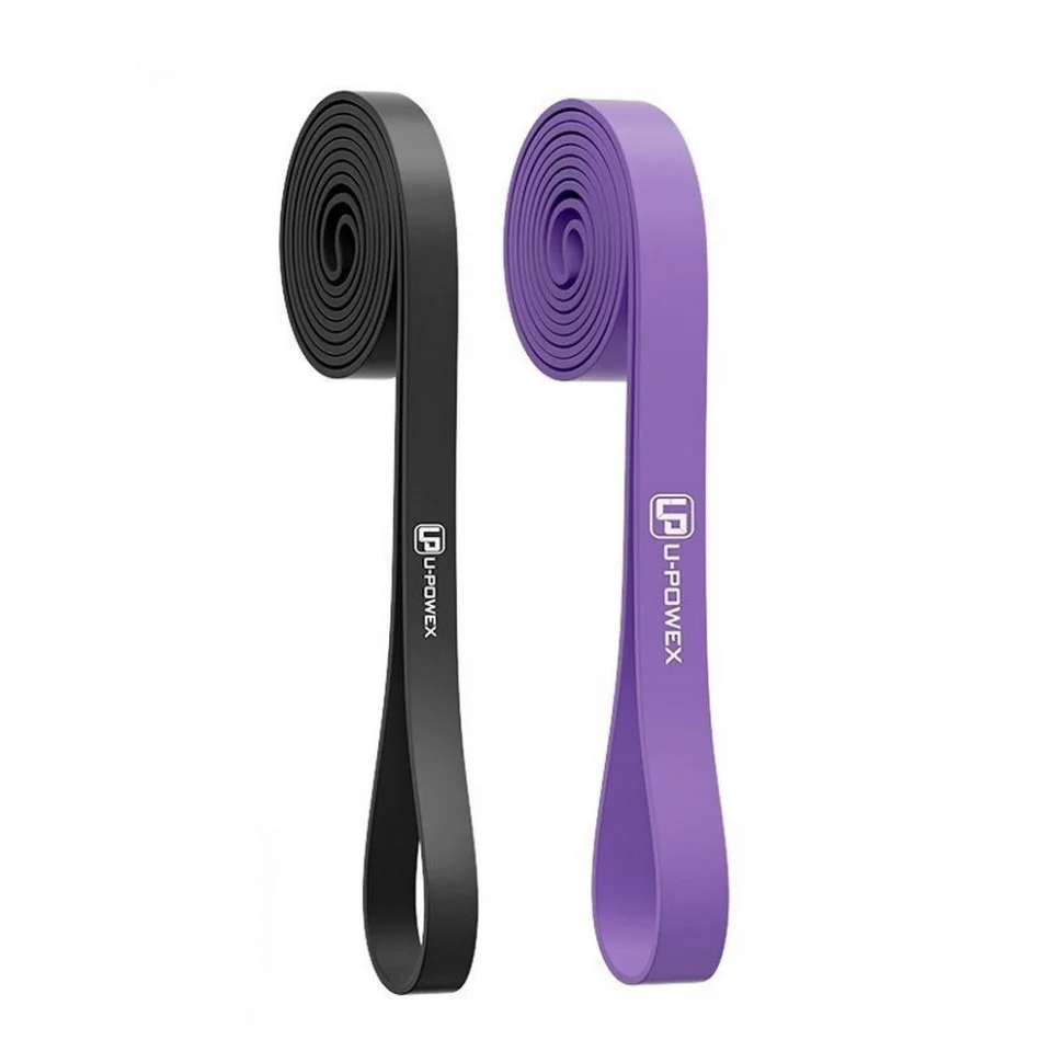 Резинові петлі для тренувань UP_1072 Power Band U-POWEX UP_1072_2in_B/P, Black/Purple (9-39kg)