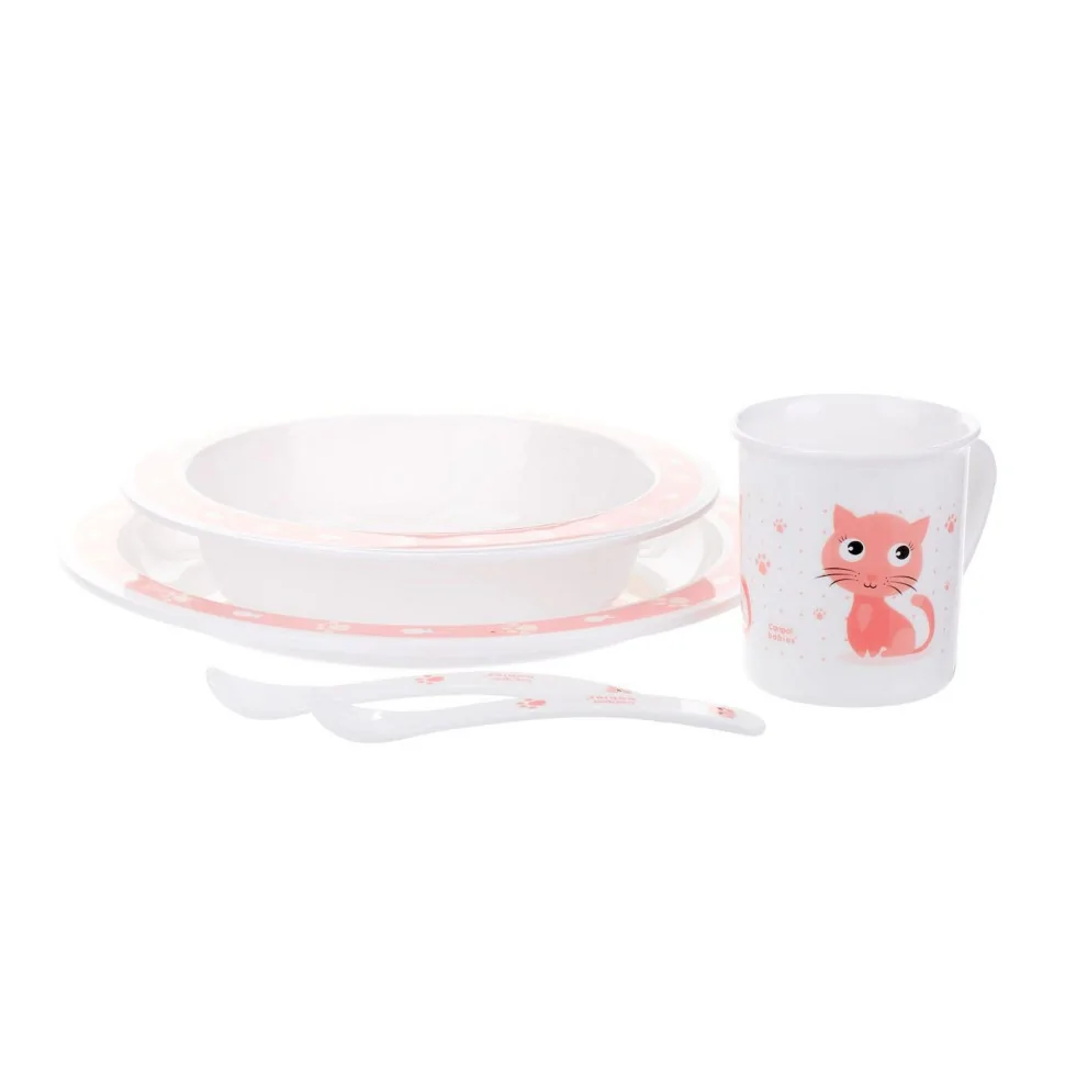 Детский набор посуды Cute Animals Canpol babies 4/401_pin 5 предметов