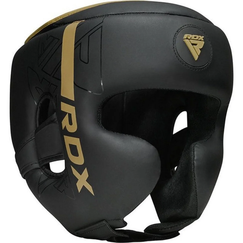 Боксерский шлем F6 KARA Matte RDX Inc Limited HGR-F6MGL-XL, Golden, XL (капа в комплекте)