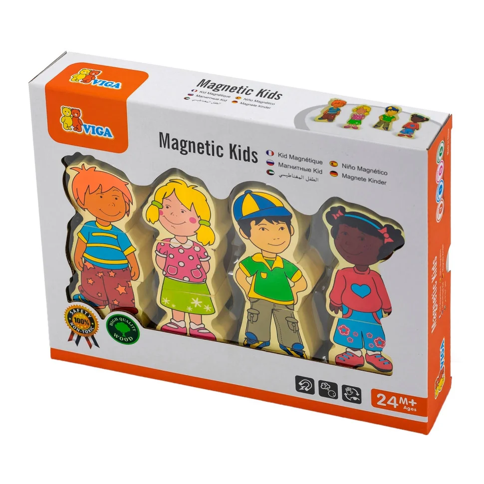 Набір магнітних фігурок Viga Toys 59699VG, 12 елементів