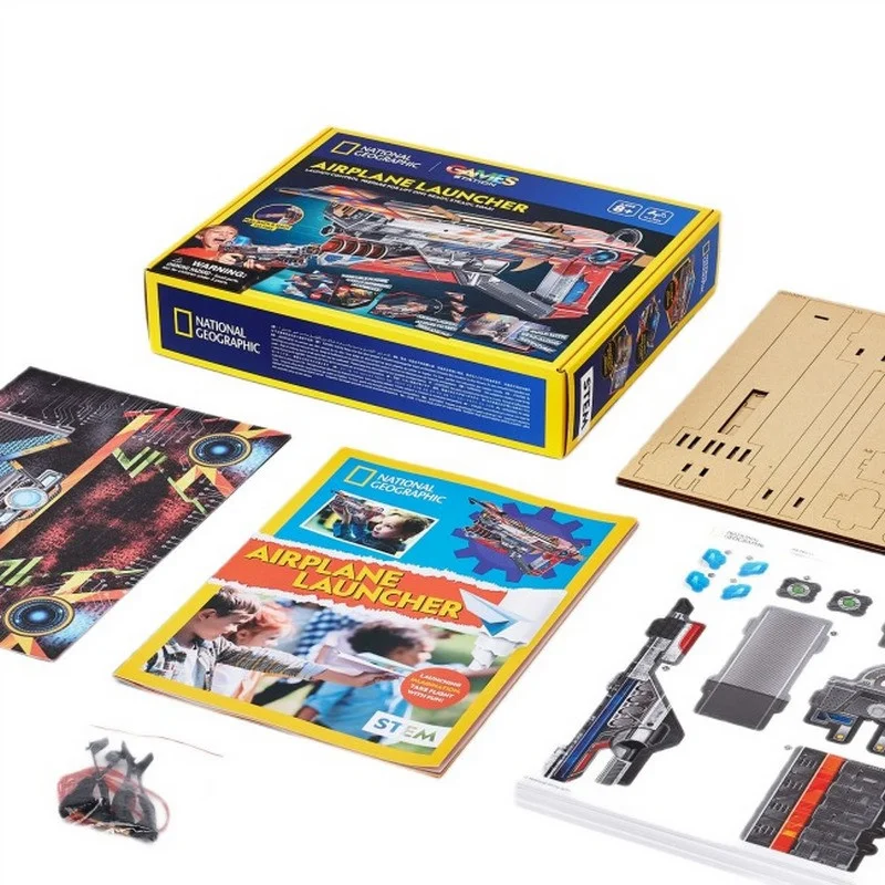 Набор для моделирования STEM «Пусковая установка для самолетов» Cubic Fun DS1091h
