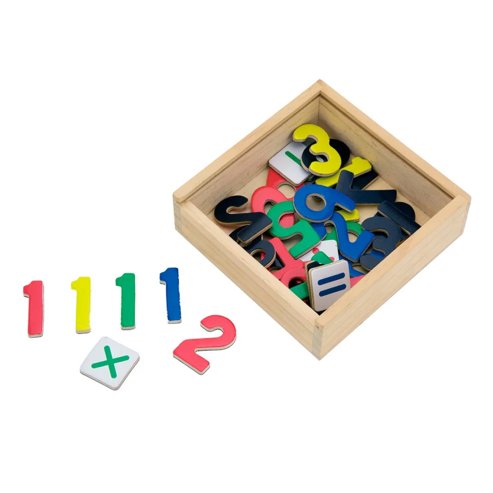 Набір магнітних цифр та знаків Viga Toys 50325, 37 штук